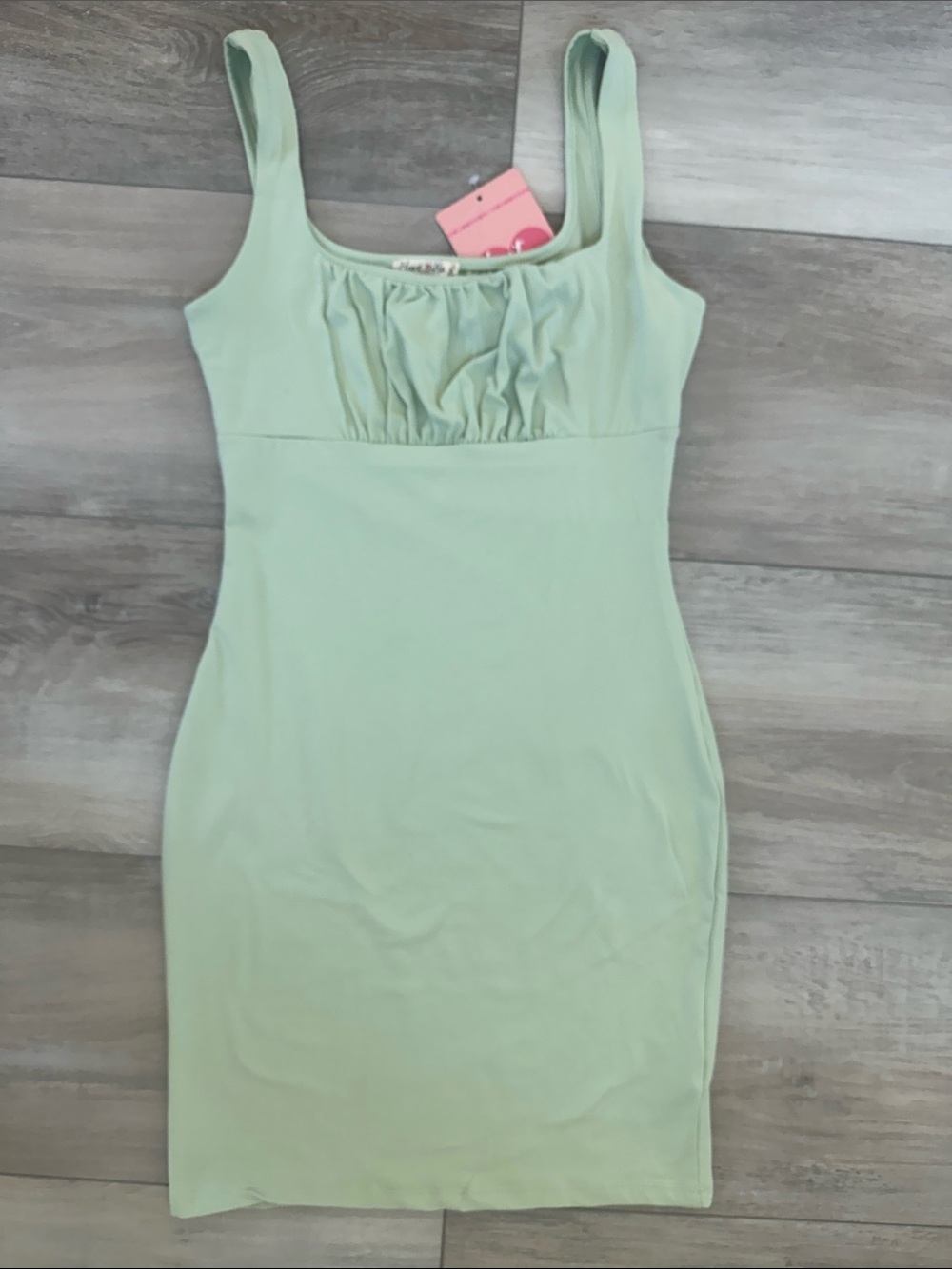 Sleeveless Sage Green Bodycon Dress size small
